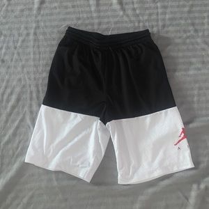 Air Jordan black and white Shorts